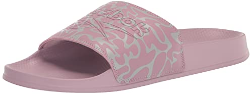 Reebok(リーボック) メンズ クラシック スライドサンダル, インフューズドライラック/ピュアグレー。, 5.5 Women/4 Men