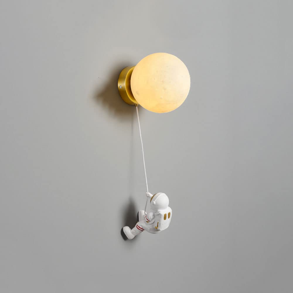 Luz de techo para dormitorio niños tipo apliques de pared lunares astronauta con impresión 3D