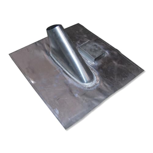 Jalowiecki Bleidachziegel 40 x 36 cm - ohne Kabeldurchführung I Antennenziegel für Mast bis 50 mm Durchmesser I Universal Dachdurchführung...