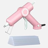 HHYSSG Klebepistolen 20W Heißklebepistole mit 30 Heißklebesticks Geeignet für Kleine Heimwerkerprojekte und Schnelle Reparaturarbeiten im Büro (Rosa)