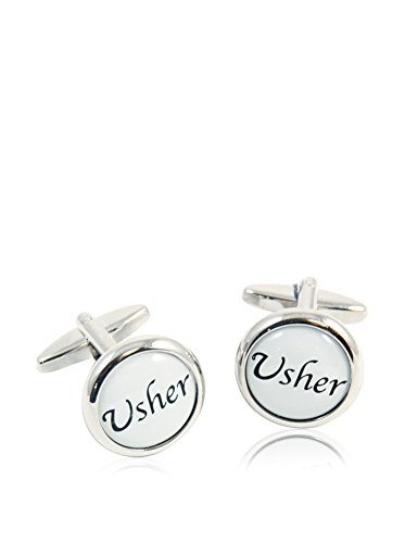 Bey-Berk Plated Usher Design Cufflinks