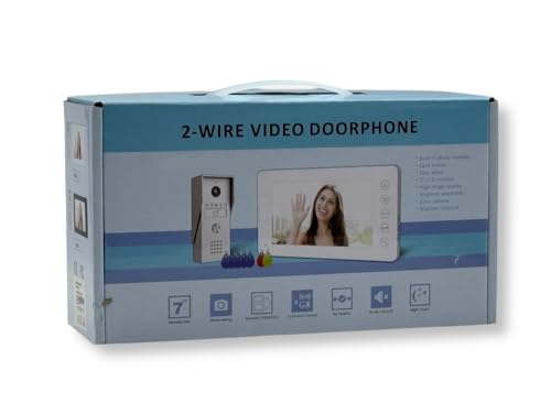 Kit Videocitofono Monofamiliare A 2 Fili Monitor A Colori 7" Apertura Elettroserratura E Cancello Con Rfid - 7