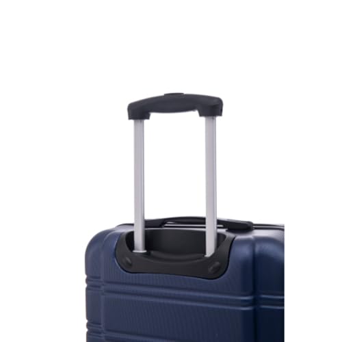 Luggage Set 3 Piece, Suitcases, 20", 24", 28" Family Size Carry-On, Combination Lock, Textured Finish, Aluminum Telescopic Handle, ABS Hard Shell Luggage, Blue3