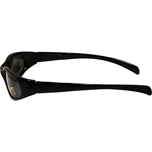 Pacific Coast Chix Heavenly Sunglasses Gloss Black Frames Polarized Smoke Lens4