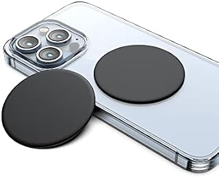 YOSH Mag-Safe Ring Magnetic Plate, Mag-Safe Sticker Strong Magnetic Wireless Charging Conversion Kit, Upgrade Phone or Case for Mag-Safe Accessories for iPhone Samsung Huawei Xiaomi & All Cases, 2Pcs