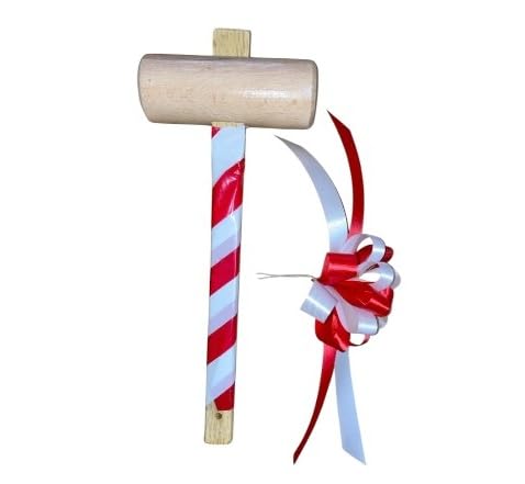 ringo　鏡開き用　木槌 Amazon | 鏡割り/鏡開き用 木槌リボン付 全長30cm/220g (サテン小