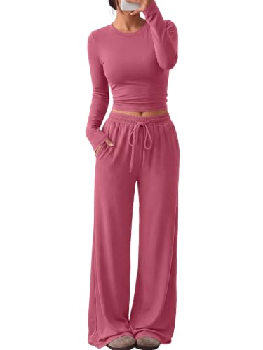 Image of Trendy Queen Women's 2 Piece 2026 Fall Fashion Lounge Set with Pockets