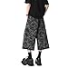 DOSLAVIDA Baggy Jorts Mens Denim Shorts Summer Jean Shorts Loose Casual Fashion Capri Jeans