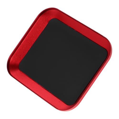 HAMPPLIES アルミ合製磁気スクリュートレイ 軽量耐久 小型部品収納プレート モデルカー 家用ガレージ修理用 工具整理用マグネットトレー 赤