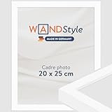 Taille d'image adaptée: Le cadre bois convient aux motifs de 20x25 cm. Les dimensions extérieures du cadre photo 20x25 sont de 21,8x26,8 cm. Selon la profondeur de l'objet, utilisable aussi comme cadre pour puzzle, maillots, certificats, etc.