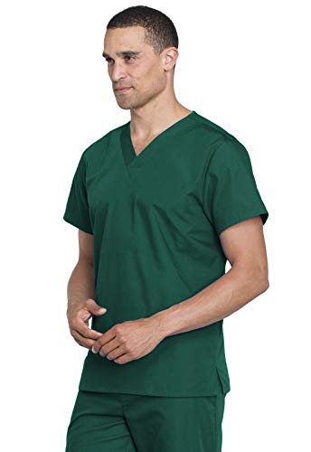 Cherokee Unisex Scrub Set for Men & Women V-Neck Top & Drawstring Pant Medical Uniform 3 Pockets, Durable Easy Care - WW530C