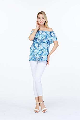 Image of Hawaii Hangover Family Matching Hawaiian Clothes, Simply Blue Leaves