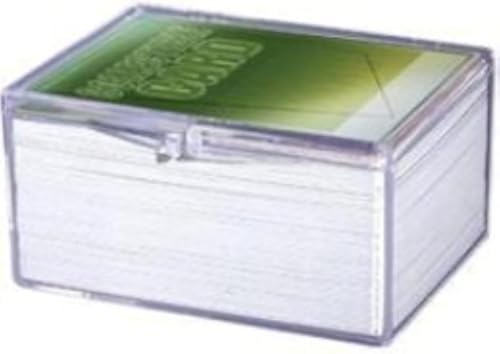 5 x Card Storage Case - (100ct) Ultra Pro HINGED Clear Plastic Box #43005 - Each box holds up to 100 cards image 3