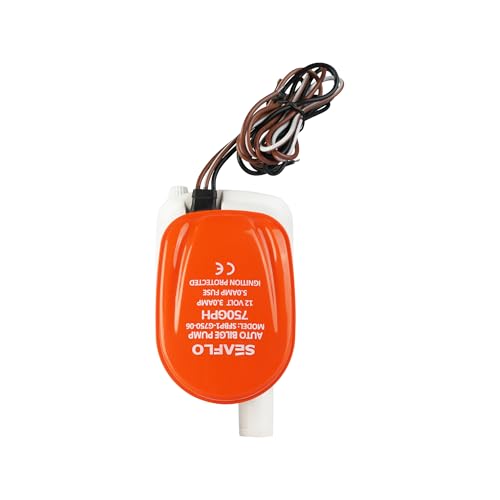 image for SEAFLO 06-Series Automatic Bilge Pump - 12V DC, 750 GPH, Built-In Floa