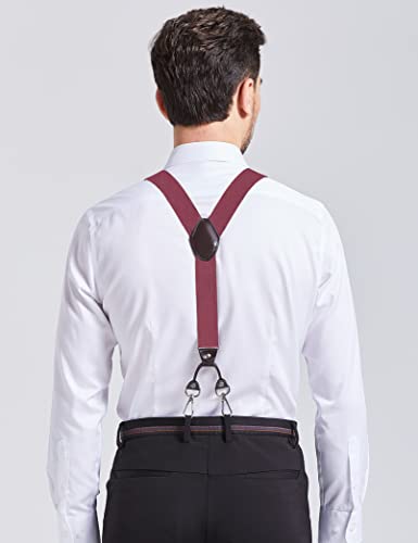 Image of Men's Suspenders with Swivel Hooks and Adjustable Braces, Suitable for Heavy Duty, Big and Tall