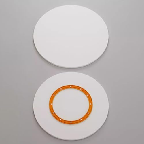 Plateau tournant en bois massif blanc, accessoire de table premium - 3