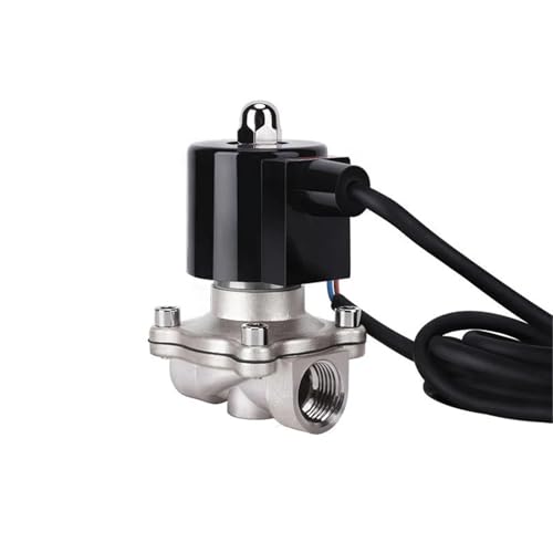 Válvula solenoide de 3/4" normalmente cerrada en acero inoxidable 304 de 24V 2