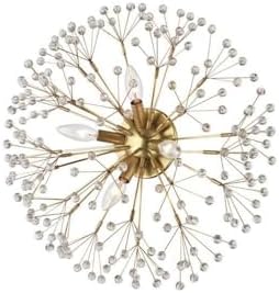 Hudson Valley Lighting HUD6000-AGB Contemporary Modern Four Light Flush Mount Wall-sconces, Brass-Antique