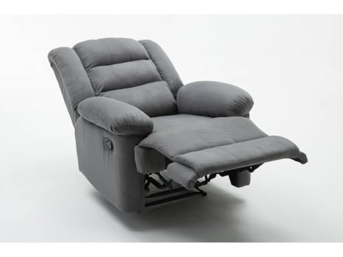 Fauteuil relax Buckingham gris clair inclinable de bureau ergonomique