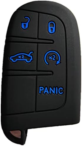 Smart Key Fob Cover Remote Case Keyless Protector Jacket for Jeep Grand Cherokee Dodge Challenger Charger Dart Durango Journey Chrysler 300