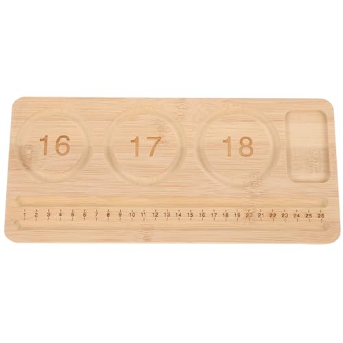 VALICLUD Planche De Perles En Bois Pour CréAtion De Bijoux - Plateau Diy Avec Mesure Long 28.5 Cm Design ÉCologique Pour Bracelets