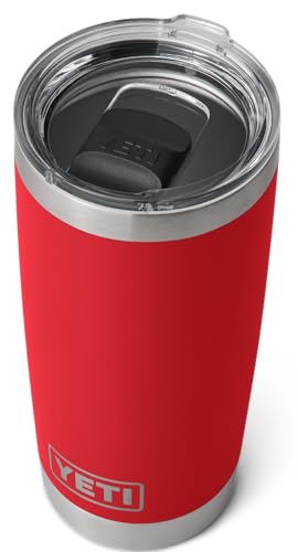 YETI Rambler Becher Mit MagSlider Deckel, Rescue Red, 20 oz (591 ml)