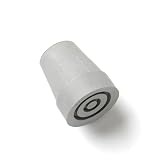 Fabricado en goma resistente. Bulk Hardware bh05710 Heavy Duty de goma andador Muleta Virola puntas, 25 mm (1 pulgada), color gris, Pack de 5