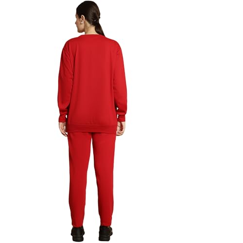 Image of Mack Jonney Printed Round Neck Cotton Fleece tracksuit Co-Ord Set for Women-MACK32760