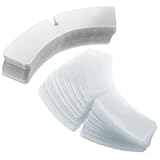 TOGEVAL 100 Stück Teiliges Unsichtbare Wasserdichte Kunststoff kragenstäbchen für Herrenhemden Transparente Stabile Kragenstützen mit Haftkleber für Langanhaltende Kragenform und Sauberes