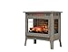 duraflame Freestanding Electric Fireplace Stove Heater with 3D Flame Effect for 1,000 Sq. Ft. Room, French Gray