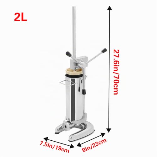 Miniatura 3 de Máquina Comercial Vertical Para Hacer Churros, 5 Boquillas Moldes, Churrera Española De Acero Inoxidable Para Donas Churros Rellenos, Ideal Para Hogar, Restaurantes Y Panaderías 2l