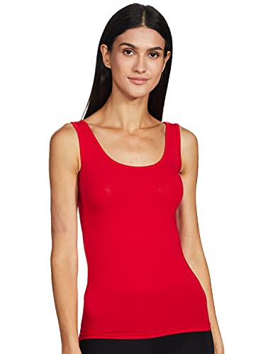 Image of Longies Women's Sleeveless Camisole (LWSLTPO2V001 Yellow & Red02 S)