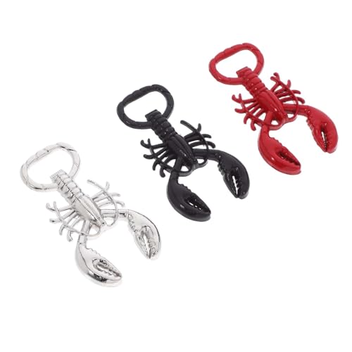 Amosfun 3 Piezas Abridor De Botellas De Langosta Abrebotellas Antiguo Abridor De Cerveza Antiguo Abrebotellas Para Cerveza Recogedor Magnético De Tapas De Botellas Abrelatas Aleación