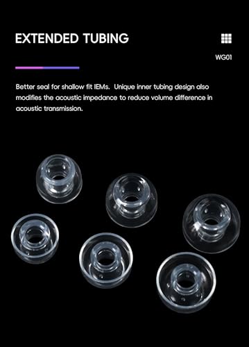 Image of HiBy WG01 Earbud Tips Wave Guided Liquid Silicone Eartips Replacement 3set