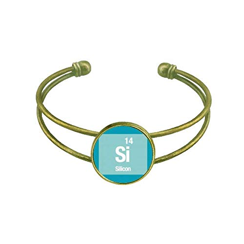 Bracelet jonc ouvert en silicone flexible et résistant à l'eau