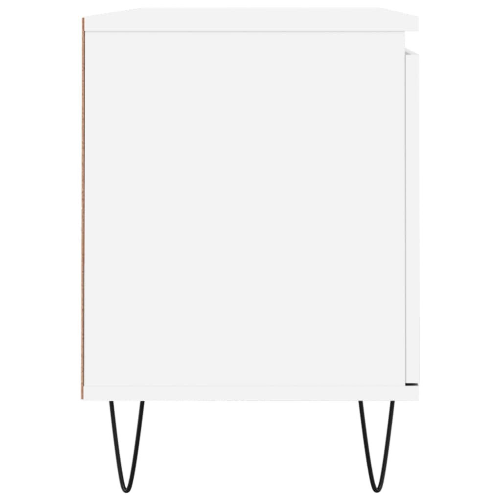 Homgoday Szafka pod telewizor drewno inżynierskie białe 104x35x50 cm, szafka pod telewizor salon jadalnia stół kawowy telewizor sprzęt muzyczny szafa meble telewizor meble typ 1