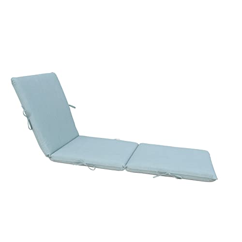 Bossima Sunbrella Outdoor Lounge Chair Cushions Chaise Bench Seasonal Replacement Foam Cushions Patio Furniture Cushions, Cast Mist #TOP6