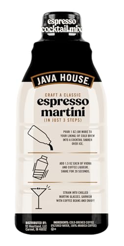 image for Java House Cold Brew Espresso Cocktail Mix, Ready to Use Liquid Coffee