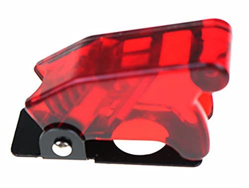Interrupteur à bascule transparent 12mm rouge anti-poussière GUMMMY