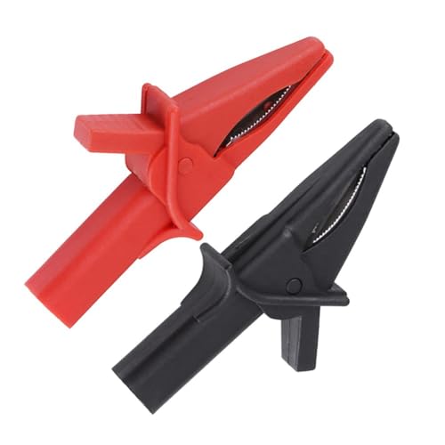 NEIQIUWING 2pcs Insulated Alligator Clips Alligator Clips for 4mm Female Oscilloscope