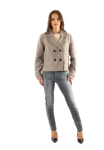 ONLY Damen Mantel ONLFREJA Life Short DB Jacket OTW NOOS 15320983,Mocha Meringue/Detail:MELANGE,S