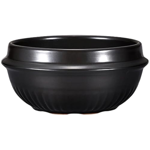 ARTSEWPLY Cazuela de Cerámica para Guisar 1100ml Resistente al Calor Olla de Estofado para Bibimbap y Sopa Esencial para Cocina Doméstica y Restaurante