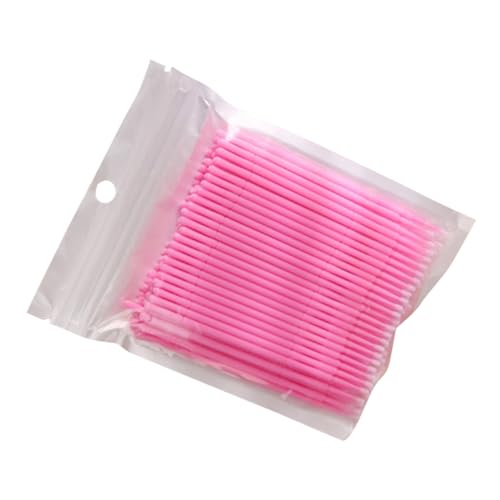 minkissy Micro Applicator Brush Eyelash Extension Cotton Swabs 100pcs Disposable Makeup Tools for Eyebrows Nail Art Craft Projects