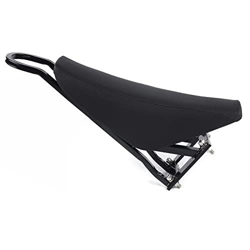 NirWa Vélo de Montagne électrique Beach Cruiser Moto Selle en PU Selle de Moto PU + Siège en Fer pour VTT électriques, Beach Iron Cruisers, Motos