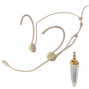 Fauhapyway Beiges Ohrbügel-Headset Mikrofon