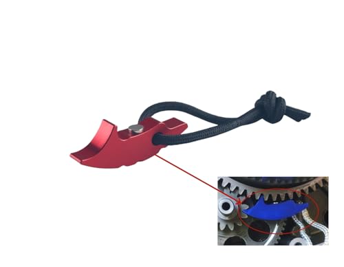Image of DEWHEL Gear Jammer Tool Aluminum Compatible with Most ATVs and Motorcycles, Many Transmissions and CVT Systems 08-0427 Red