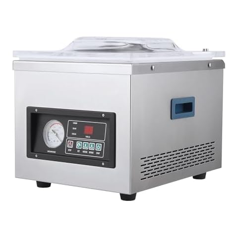 Gelindo Commercial Vacuum Sealer Machine - 6.5 Cubic Meters/Hour, 12 Inch, 110V, 180W-320W, Perfect for Meat and Avid Armor Vacuum Sealers Cover