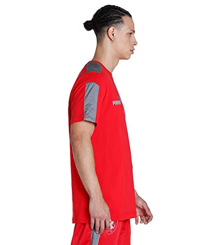 Puma Ferrari Race MT7 Monochrome tee Co Camisa, Rosso Corsa, S Hombre/Unisex