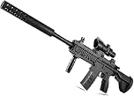 Electric Gel Ball Blaster M416, Automatic Splatter Ball Blaster with Goggles & 20000 Ammo, Soft Bullet Blaster Toy Gun for Outdoor Shooting Team Game for Adults and Kid (Black)