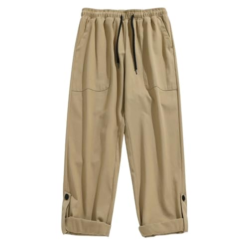 Pantalons longs cargo homme amples à jambes droites chauds automne hiver